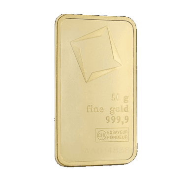 50 gram Valcambi Suisse Gold Bars