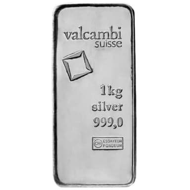1000 gram Valcambi Silver Bar